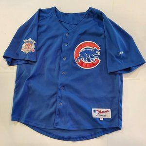 Ryne Sandberg Majestic Chicago Cubs Blue Jersey